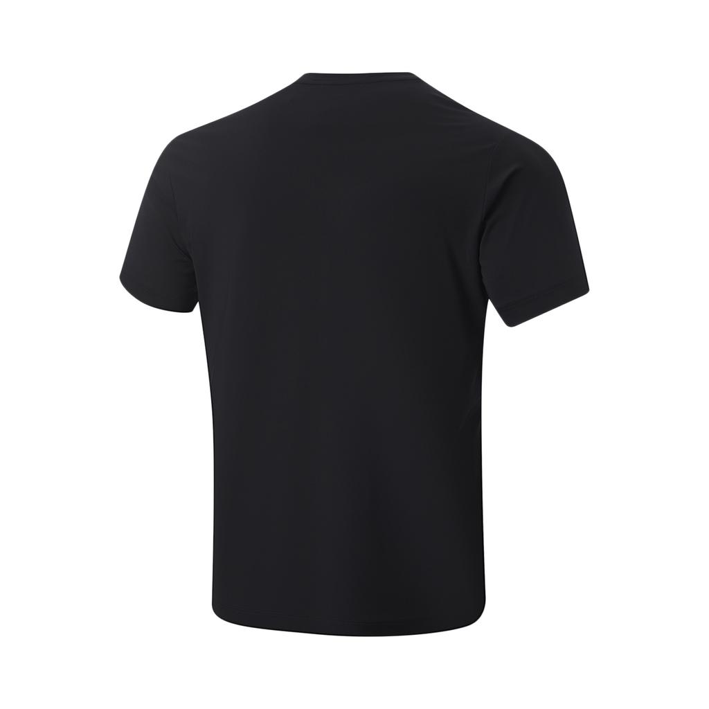 Li-Ning Comfortable Versatile Quick-Dry Short Sleeve T-Shirt Men Tops Black ATSU065-1