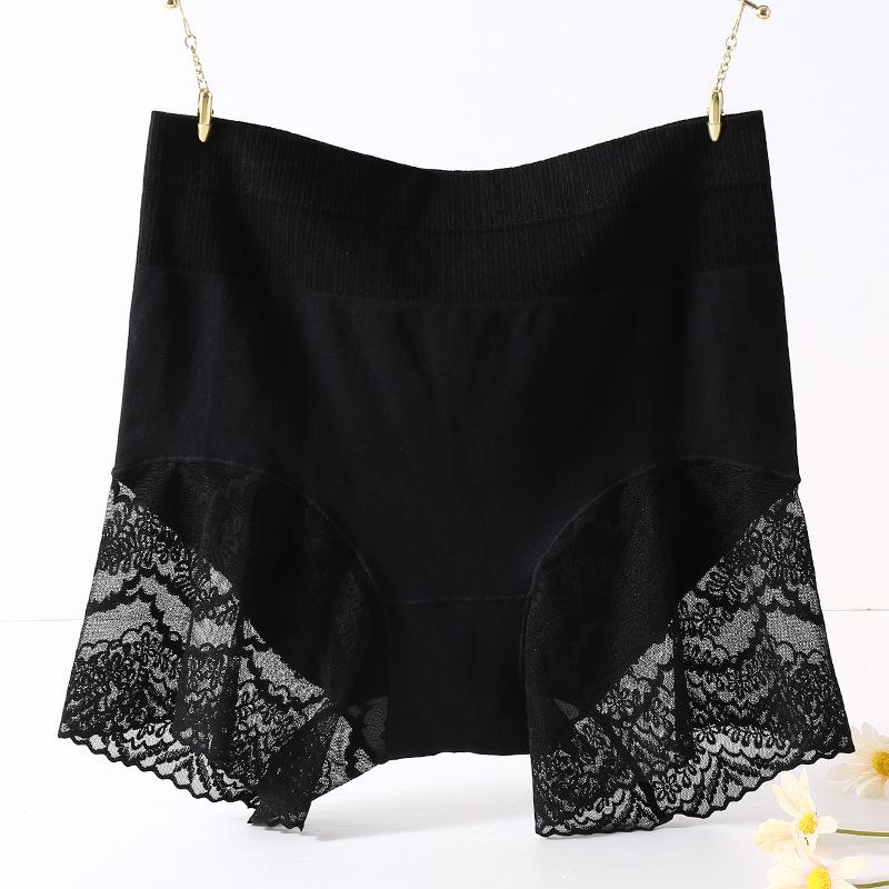 

Женские бесшовные защитные шорты большого размера с высокой талией и кружевной отделкой Large (110-140 lbs)