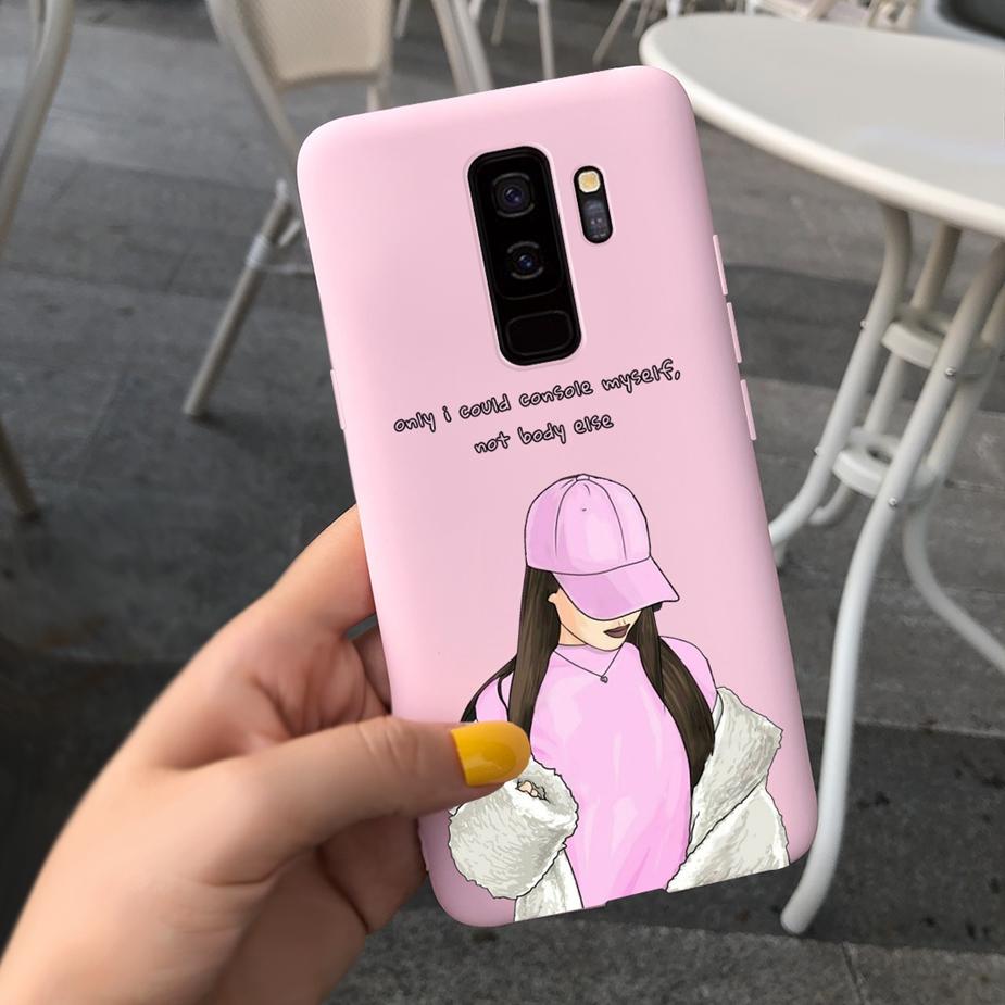 For Samsung Galaxy S9 S9+ Case Cute Fashion Cartoon Girls Cover Silicone Soft TPU Phone Case For Samsung S9 Plus S9+ Fundas Capa
