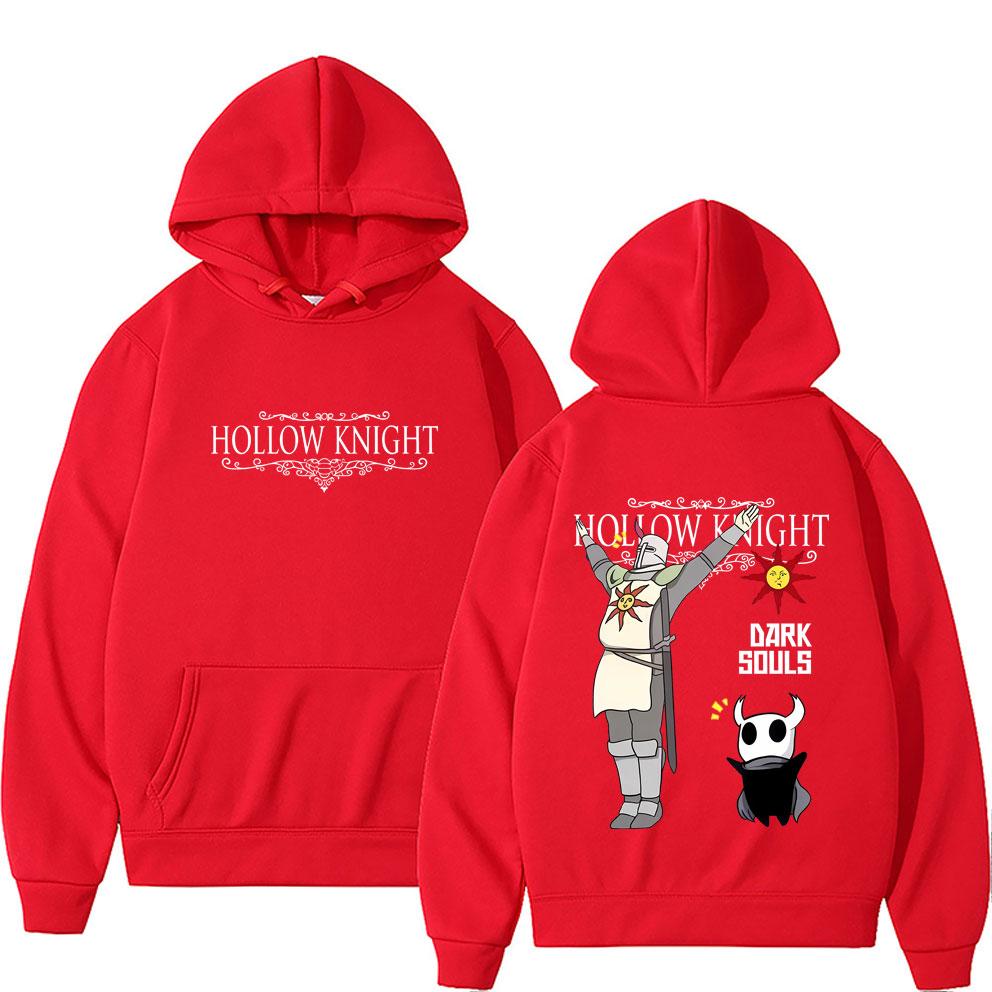 Spiel Hollow Knight Doppelseitiger Grafik-Hoodie Herren Damen Mode Übergroße Streetwear Unisex Vintage Lässige Pullover-Hoodies