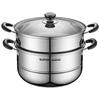 SUPOR 32cm 304 Edelstahl Doppelschicht Dampfgarer & Suppentopf