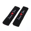 Loves You Car Seat Belt Shoulder Pads With Embroidered Heart Seat Belt Protector Pad Interior Decoration For Enhanced Driv