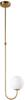 Constanza 1 - Milky Sphere - 1-light Art Deco Lamp, Gold