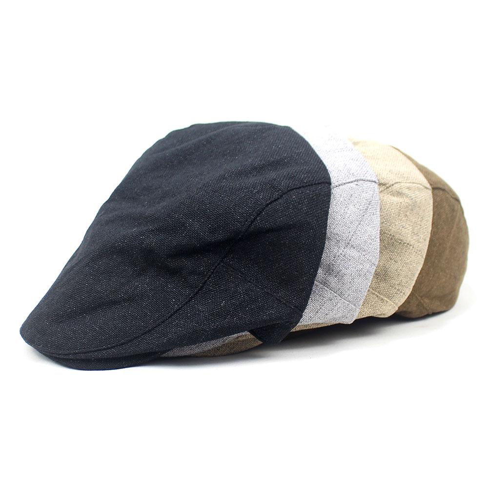New men's hat cotton and linen beret old man's hat casual cap autumn and winter forward hat