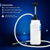 1.05 Quart / 1 Liter Multi-Purpose Oil Pump, Hand Fluid Transfer Pump For Engine, Transmission And Gear Oils, Precision Fluid Dispensing In Tight