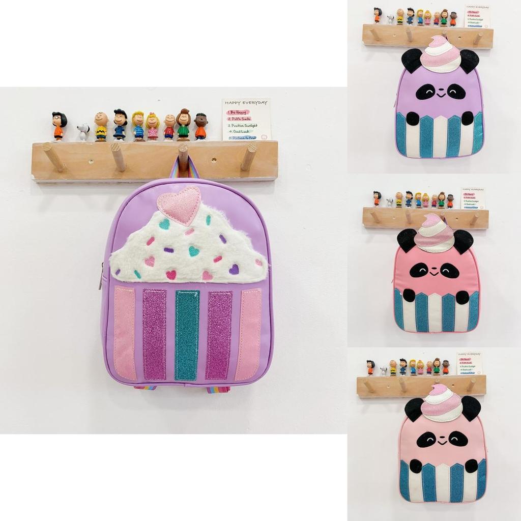 Cartoon Panda Line Girls Toddler Backpack With Breathable Pu Material For School Education