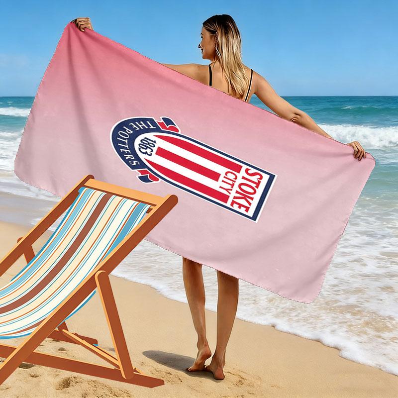 STO Logo Beach Towel, Large Soft Quick Dry Towel for Beach Camping Swimming