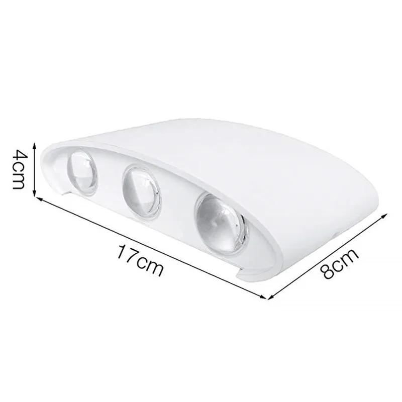 Hot Sale Up and Down Two-way Luminous LED Wall Lamp Outdoor Waterproof Living Room Staircase Aisle Balcony Corridor Wall Lamp