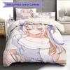 Sada povlečení s anime vzorem, přikrývka a povlak na polštář, bytová dekorace, dárek k narozeninám (1 * povlak na peřinu + 2 * povlak na polštář, bez jádra)