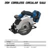 Cordless Circular Saw with 20V 4.0ah Battery and Fast Charger, 4300rpm, Adjustable Cutting Angle (0  degrees    45
