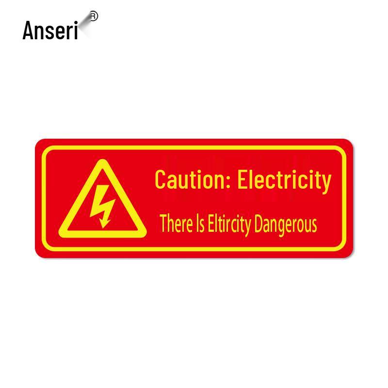 Grainger Economical Self-Luminous Electrical Hazard Warning Sticker