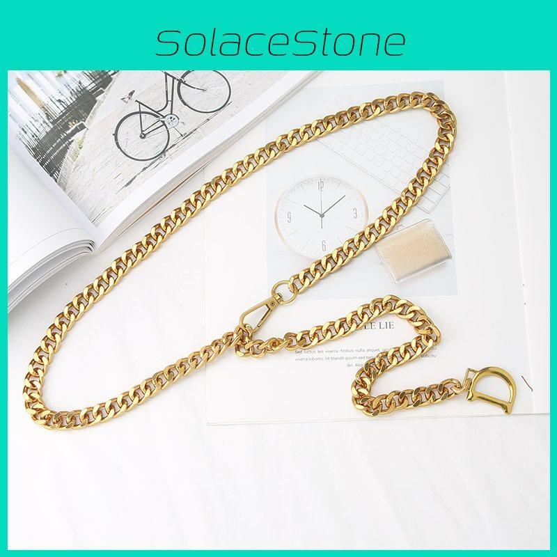 Decoration Fashion Letter Women Casual Gold Metal Waist Chain For Wear Daily