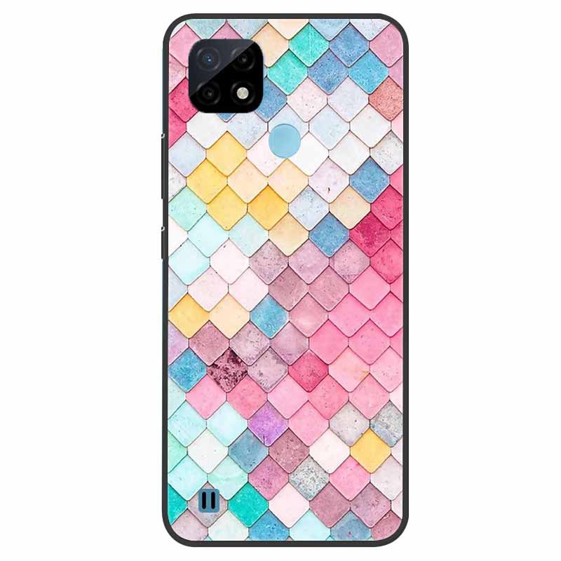 Pro Realme C21 Pouzdro Nárazuvzdorné Měkký silikon TPU Zadní kryt Pro Realme C31 C21Y C25S C25 Pouzdra na telefony Realme C21 C31 Roztomilý kreslený