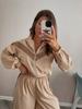 Women's Fashion Casual Color Matching Pullover Long Sleeve Sports Suit