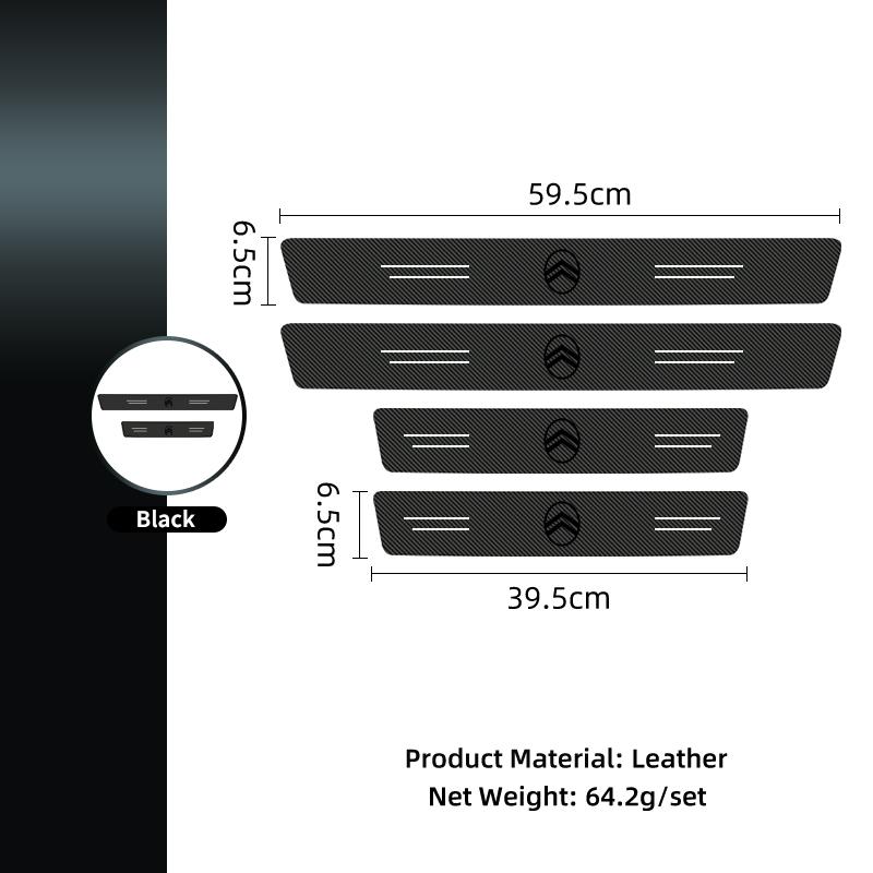 Door Sill Trim Protective Cover Adhesive Strip Sill Protector Auto Sticker For Citroen C4 C3 C5 C1 C2 VTS Berlingo Celysee Xsara