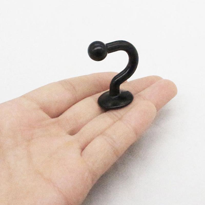 Alloy Hooks For Hanging Wall Hanger Hook With Screw Black White Colors Available Belt/Tie Hanger Organizer Kitchen Accessories