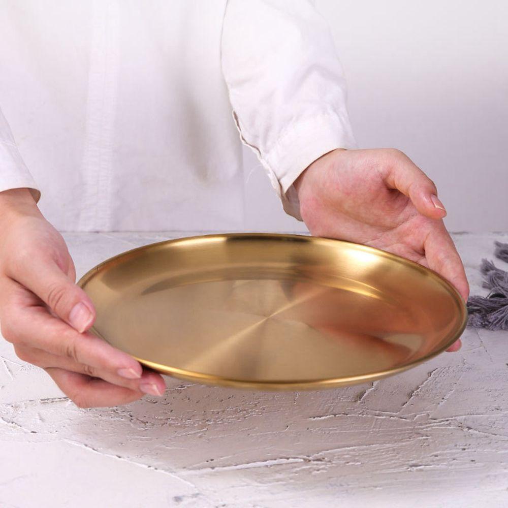European Style Kitchen Round Western Steak Dining Plate Cake Tray Kitchen Tableware Serving Dish