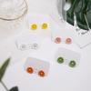 925 Sweet And Small Quan Zhilong Gd Daisy Stud Earrings Mori Girl Asymmetrical Flower Earrings Female
