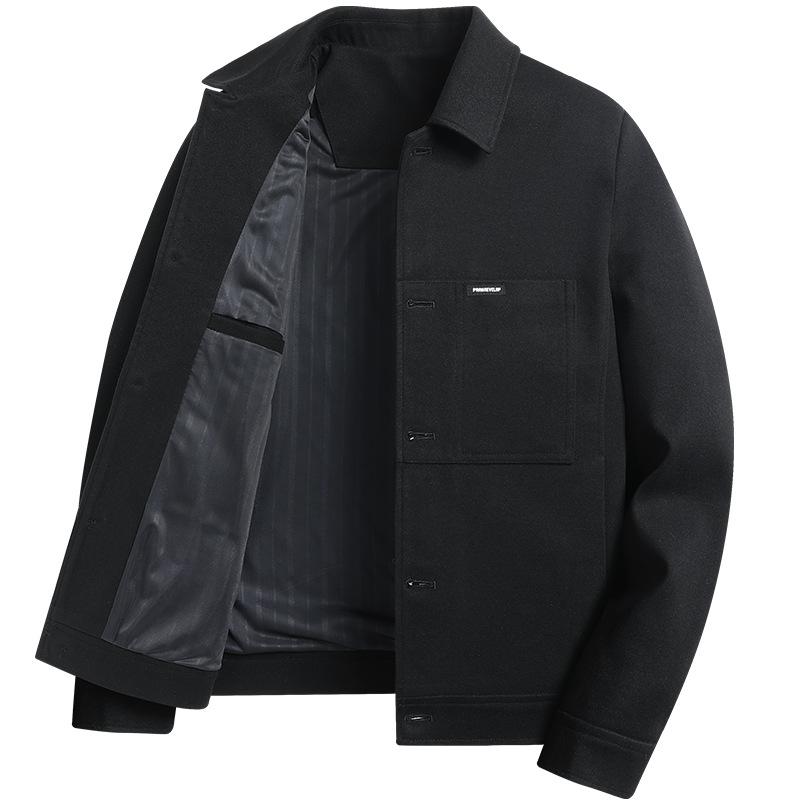 

Мужская вельветовая куртка на осень и зиму, утолщенная, теплая, ветрозащитная, с корейским отложным воротником, рабочая куртка для мужчин 190