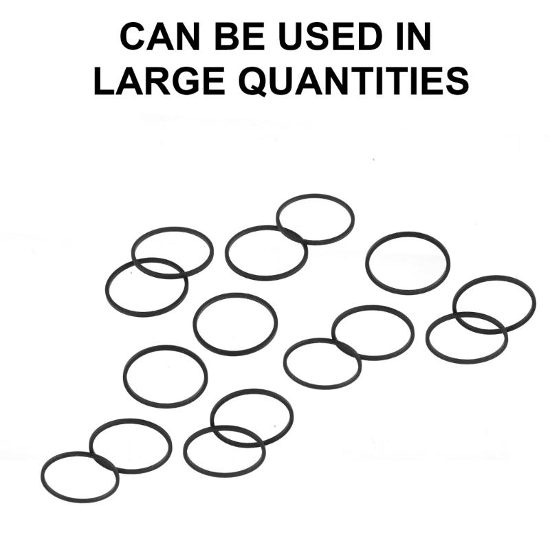 Rubber Drive Belts 1.1mm for Turntables Cassette Players Tape Recorder Machine 25mm Diameter 50PCS