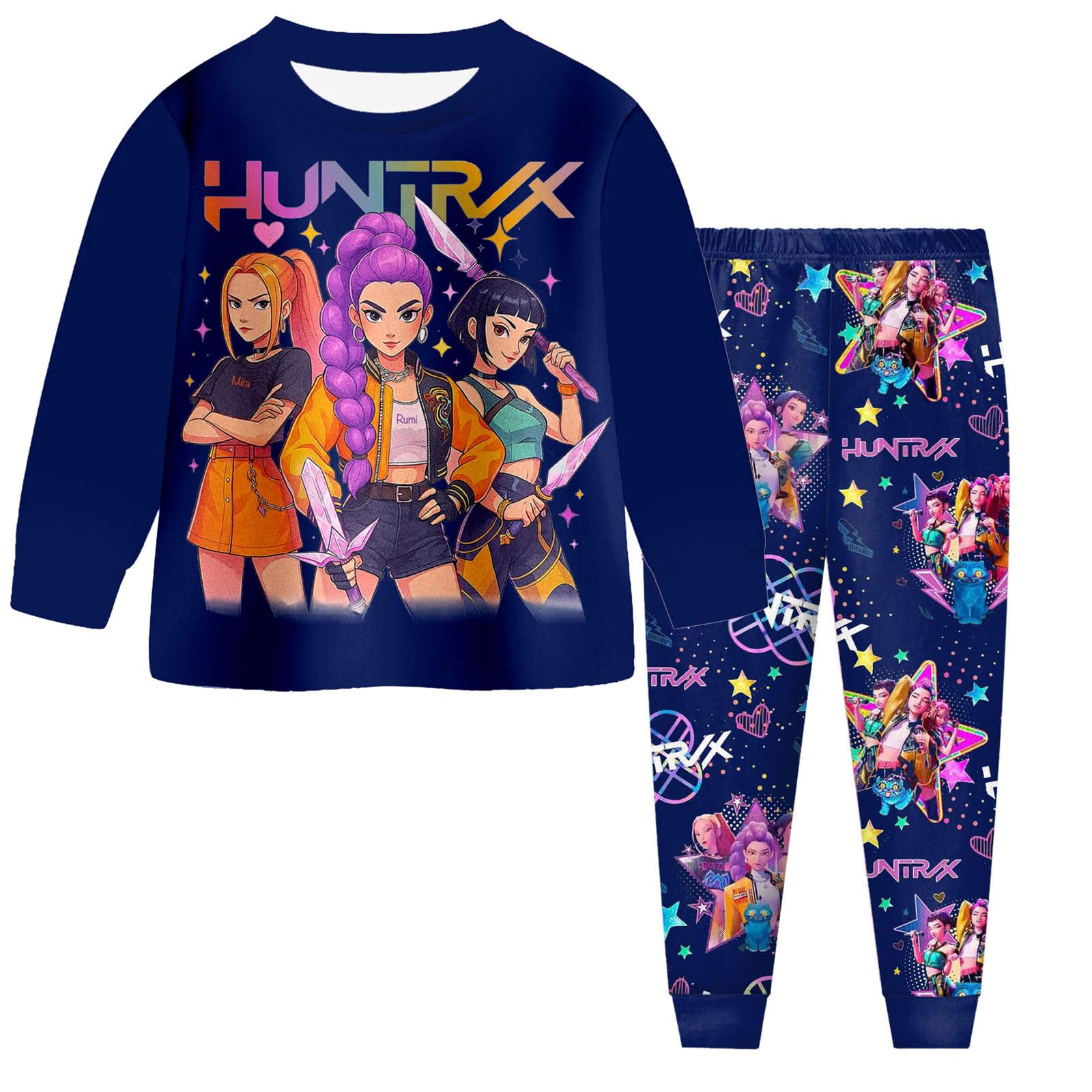 

Детский модный костюм юбка топ с круглым вырезом и длинными рукавами брюки 160 тёмно-синий