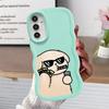 Paare Hund Katze Cool Weiche Handyhülle für Samsung Galaxy A12 A16 A52 A21s A13 A15 A14 A11 A05 A03 A53 A33 A06 A04 A23 A22