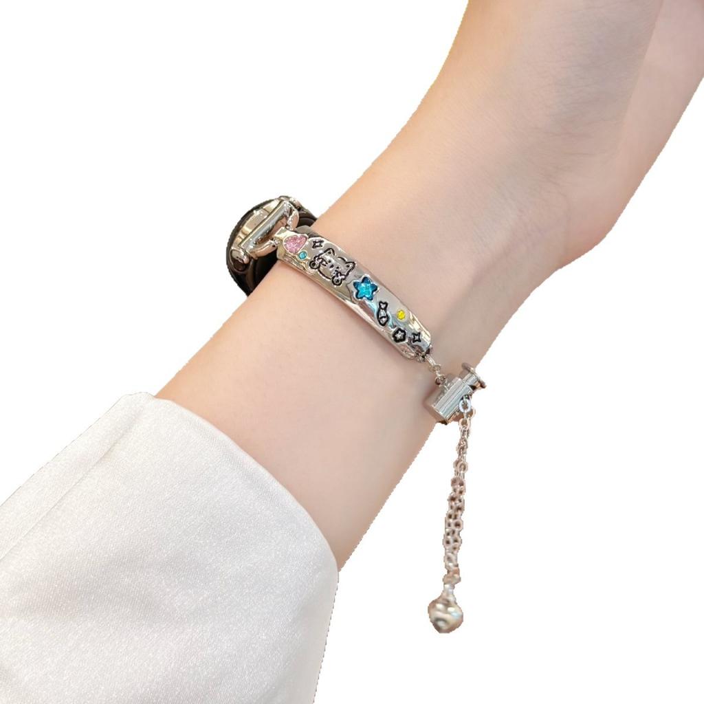 Suitable for Xiaomi Mi 10 Bracelet 89Pro Color Diamond Kitten Puppy Apple iwatch10SE Watch with Huawei GT5