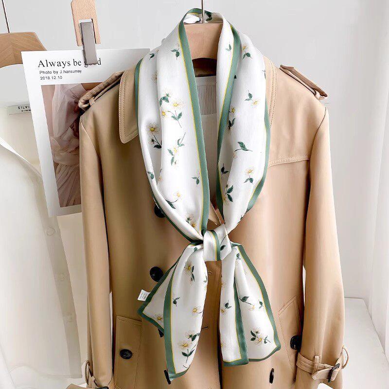 111 mulberry silk scarf women's spring and autumn temperament high-end versatile silk streamer fashion versatile long silk scarf accessories