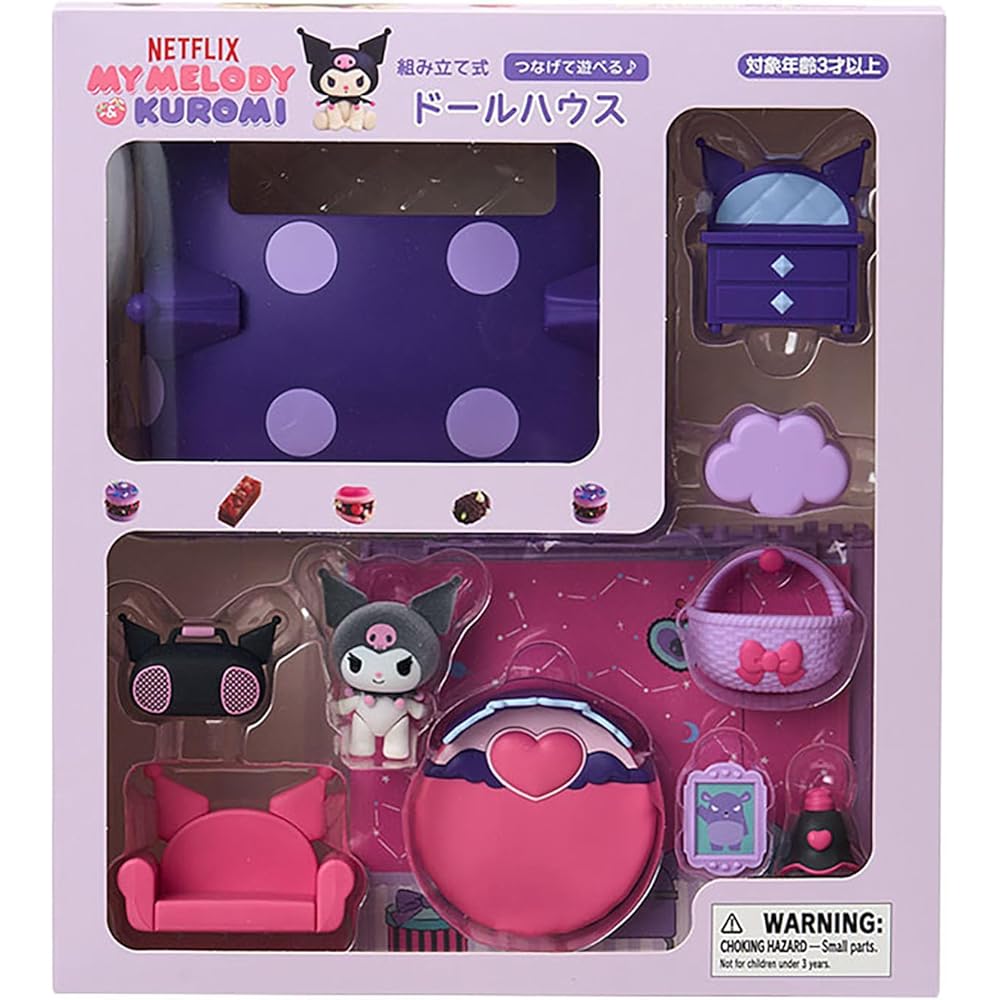 Sanrio My Melody & Kuromi Dollhouse ABS Plastic PVC Age 3 and Up Playset