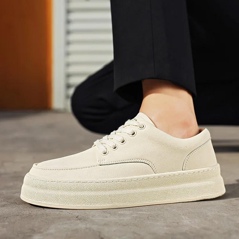 Fashion Men's Dress Shoes Fashion Comfy Outdoor Lightweight Walking Shoes  High Quality Breathable All-match Men's Casual  Driving Shoes