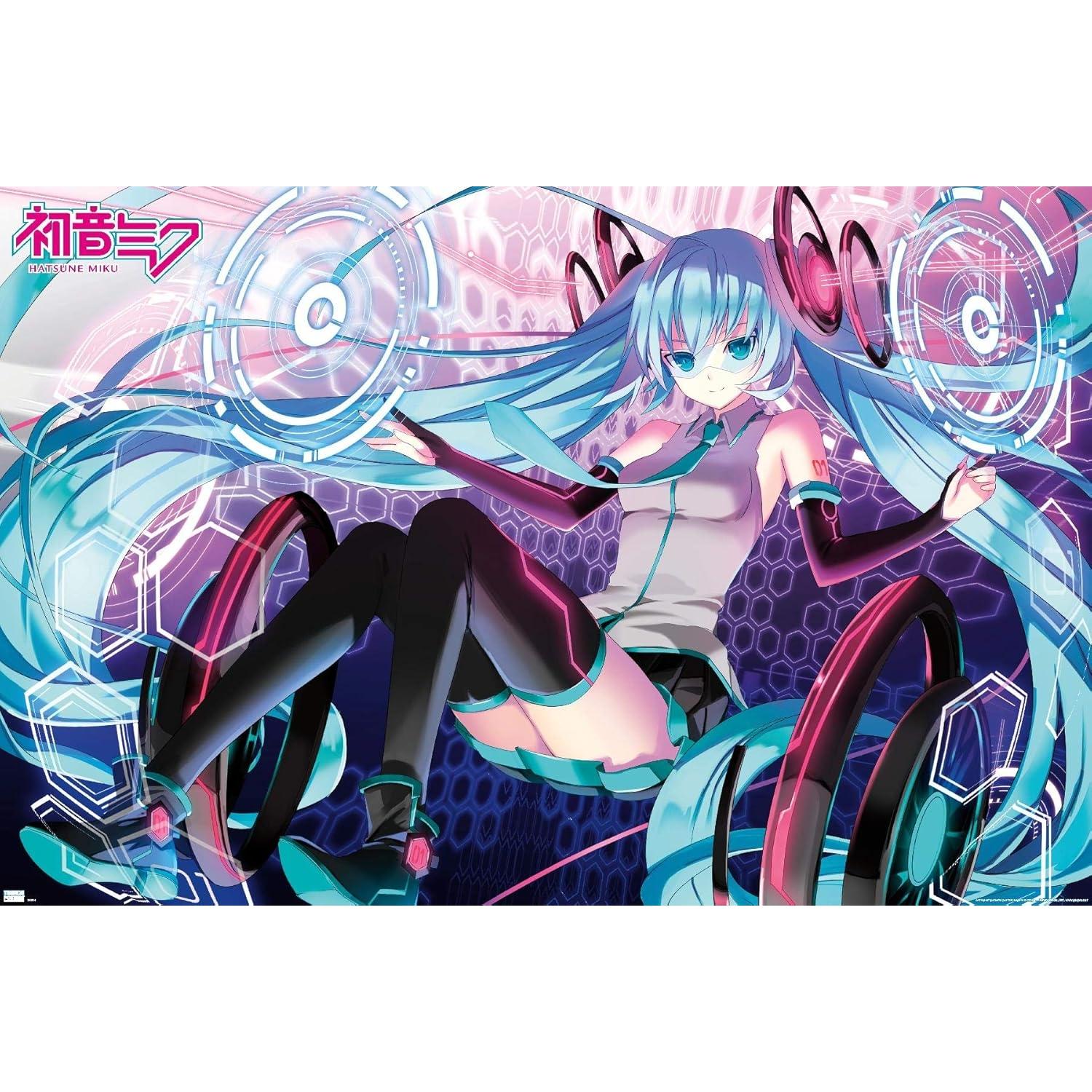 Tapestry International Trends Hatsune Miku Electronic 75x100
