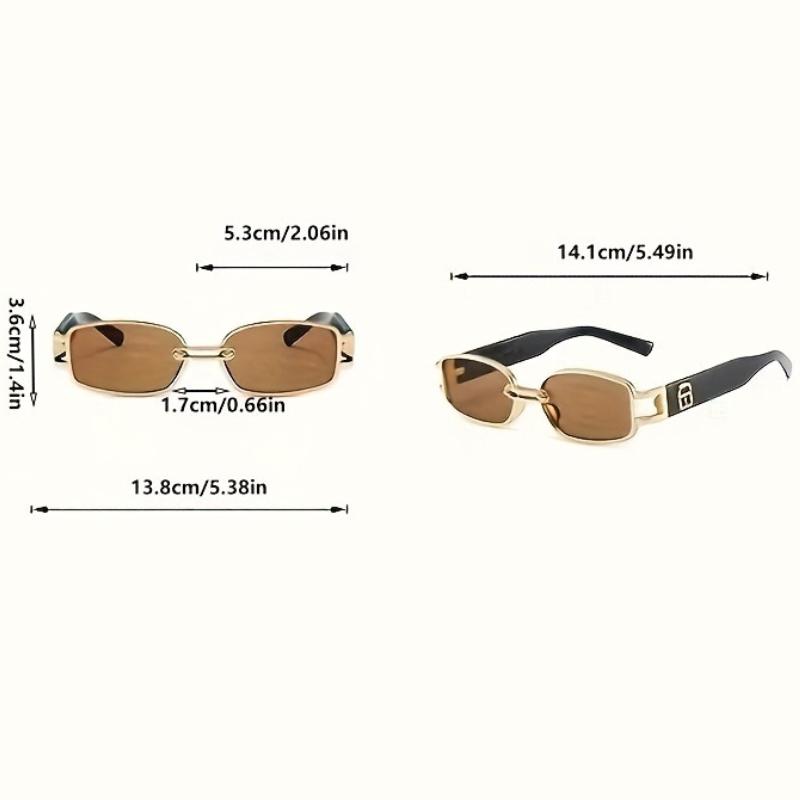 1pc Women'S Y2K Retro Square Fashion Glasses Lightweight Comfortable for Daily Wear Pography Essential Durable Family Gift