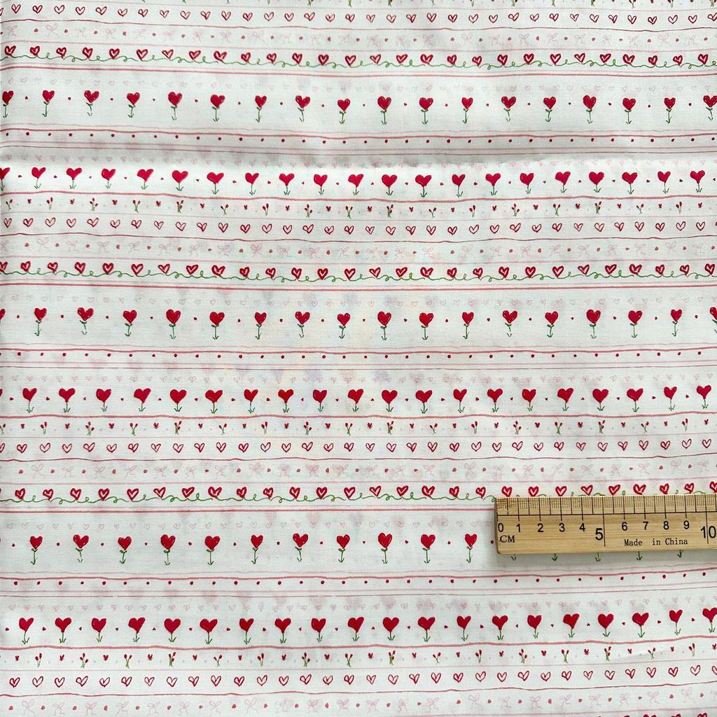 Digital Printed 100% Cotton Korean Cartoon Floral Fabric for Women's, Children's, and Adult Clothing