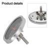 Temperature Gauge Grill Thermometer Bimetal Large Display Metal Replacement Silver&Black Thermostater Assembly