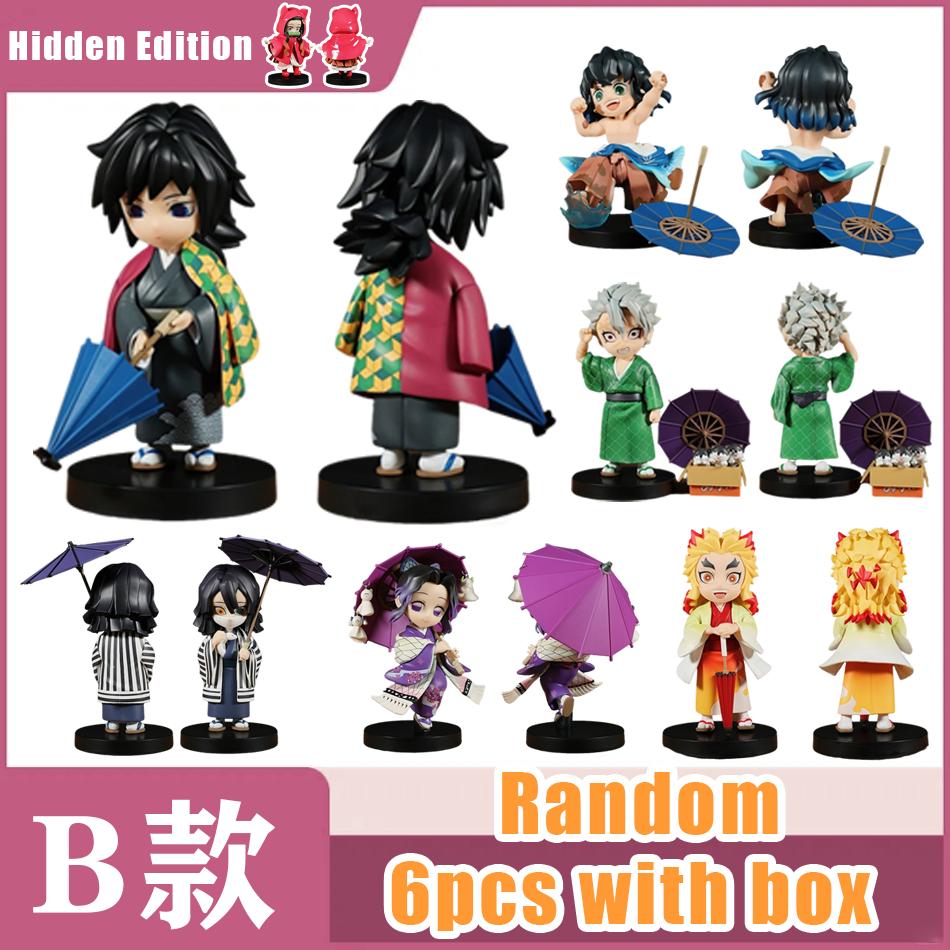 Nová anime figurka Postavy z Demon Slayer Kimetsu No Yaiba Panenka Série Švestkový Déšť Slepá Krabička Figurka Bojovník Akční Figurka Model Hračky