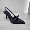 Summer Thin High Heel Women Single Shoes Fashion Pink Pointed Toe Sandals Women Design Banquet Party Sandalias Women Heels Pumps