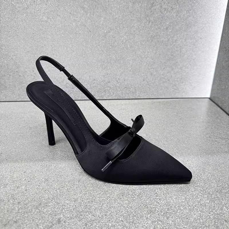 Summer Thin High Heel Women Single Shoes Fashion Pink Pointed Toe Sandals Women Design Banquet Party Sandalias Women Heels Pumps