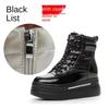 Fashion 9cm Winter Elevating Women's Shoes Thick Soled Warm Short Boots Leather Casual Platform Snow Boots with Cotton Designer Shoes