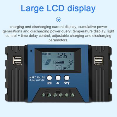 MPPT Solar Charge Controller 12/24V Auto Focus Solar Panel Controller Battery Intelligent