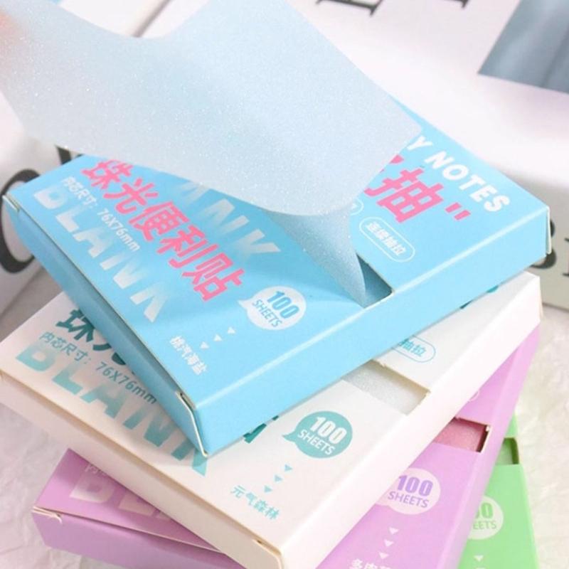 Glitter Film Bookmarks For Study Bookmarking and Office Use, Gradient Color Pull Out Transparent Marking Stick Note