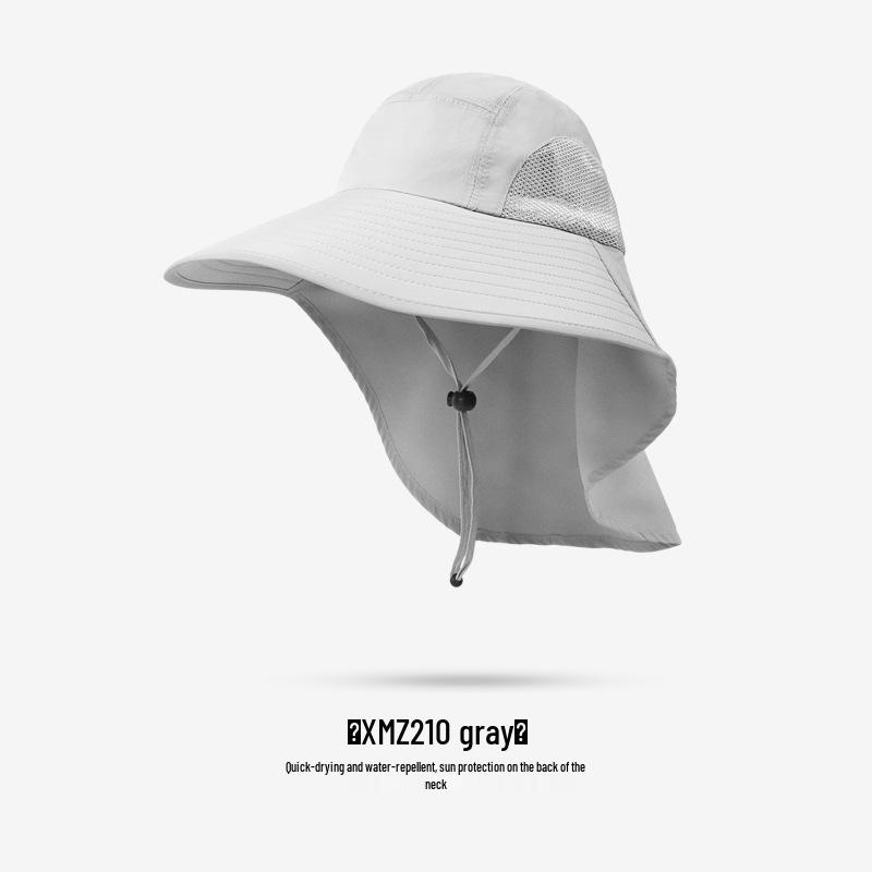 Unisex Summer Fishing Hat with Large Brim and Detachable Top