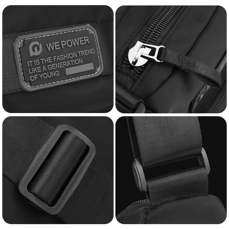 WEPOWER New Men's Satchel Casual Trend Men's Bag Outdoor Backpack Large Capacity Crossbody Shoulder Bag