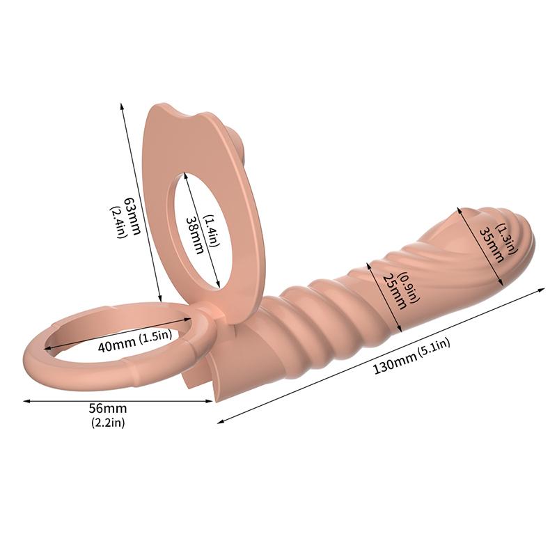 Double Penetration Penis Dildos Vibrators Prostate Massager For Women Men Anal Beads Butt Plug Sex Ring G Spot Massage Vagina