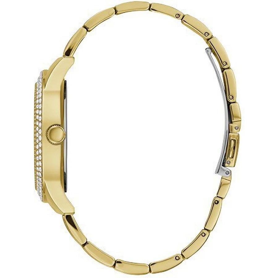 Guess Altın Üç İğneli Paslanmaz Çelik Kordonlu Kadın Kuvars Saati - W1097L2