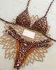 Neuer Bikini Damen Badeanzug Strandurlaub Bademode Leopardenmuster Sexy Bikini Set Strandbekleidung Badeanzug String Badeanzug Biquinis
