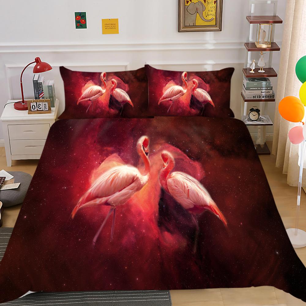 Hot Sell Duvet Cover Starry Animals Home Textiles Queen Size Bedding 3D Romatic Quilt Cover Children Adults Bedding Cover Set