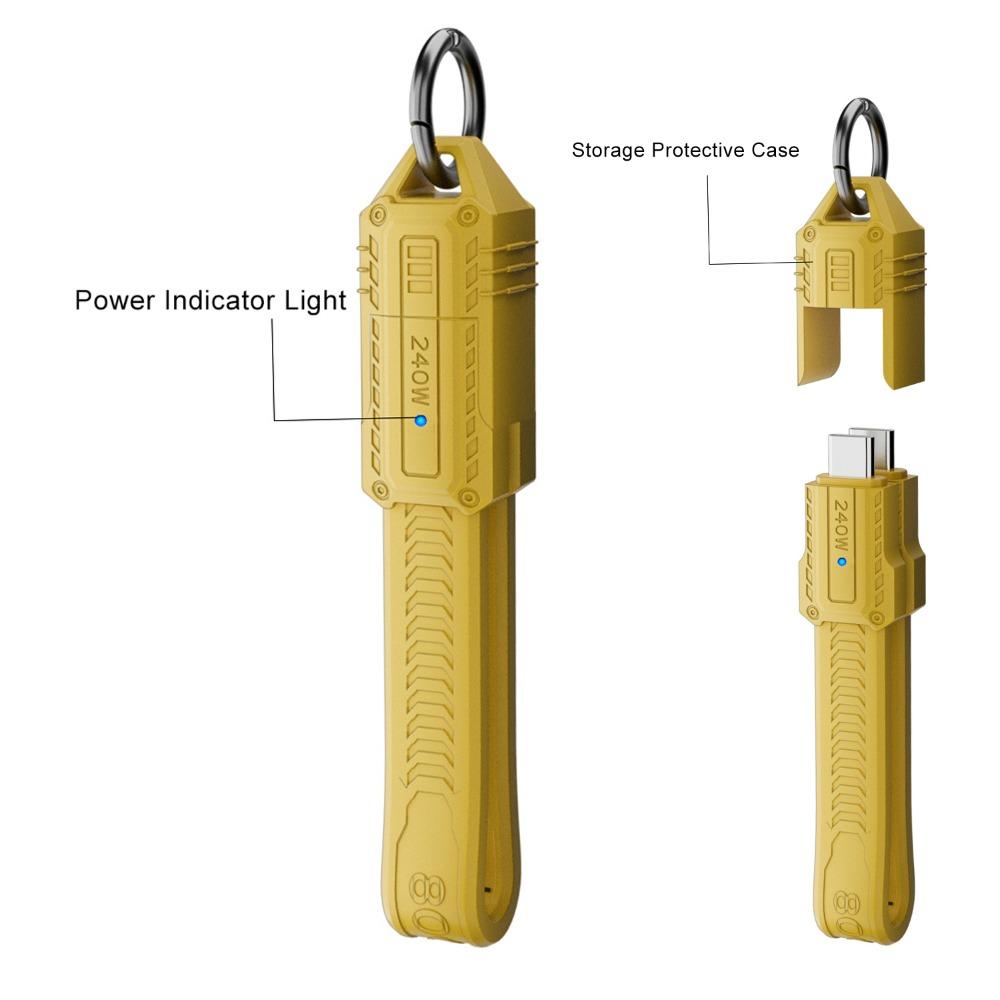 8K 60HZ USB-C Data Line 80Gbps Charging Cord High Speed USB4 Type-C Cable  Data Transfer