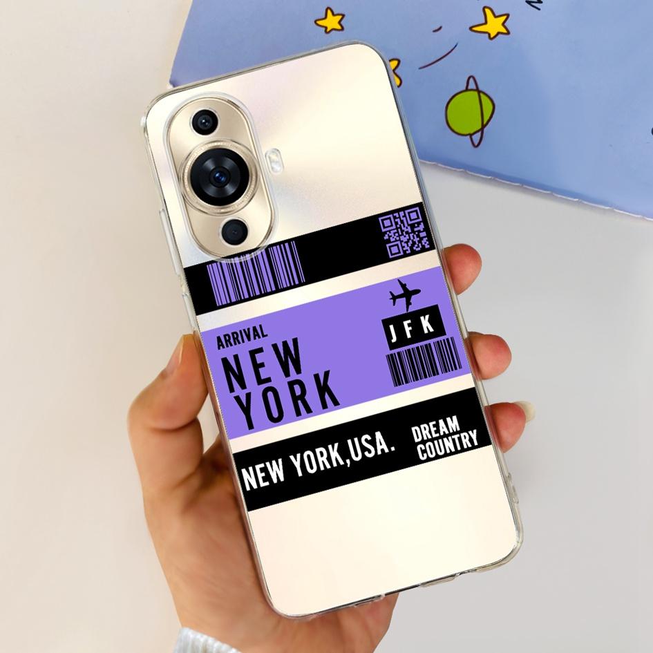 For Huawei Nova 11 Case 2023 Fashion Transparent Silicone Soft Phone Back Cover For Huawei Nova11 Ultra GOA-AL80 Nova 11Pro Capa