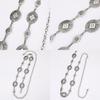 Silver Metal Waist Chain For Women With Retro Carved Buckle For Spring And Fall
