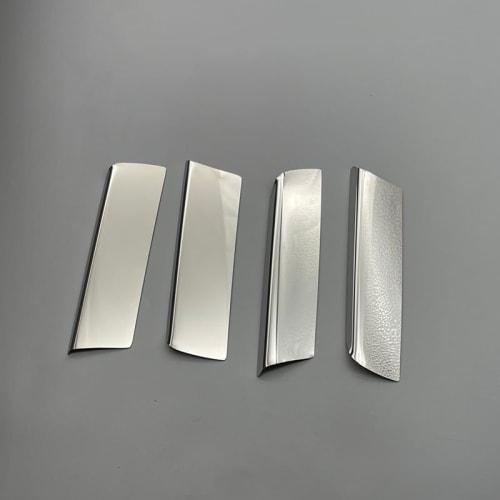 OKAYOHINN Nissan Note E13 Front Grill Garnish Bumper Protector Garnish Bumper Guard Protector Accessory Exterior Parts Stainless Steel 4PCS [Mirror Pl